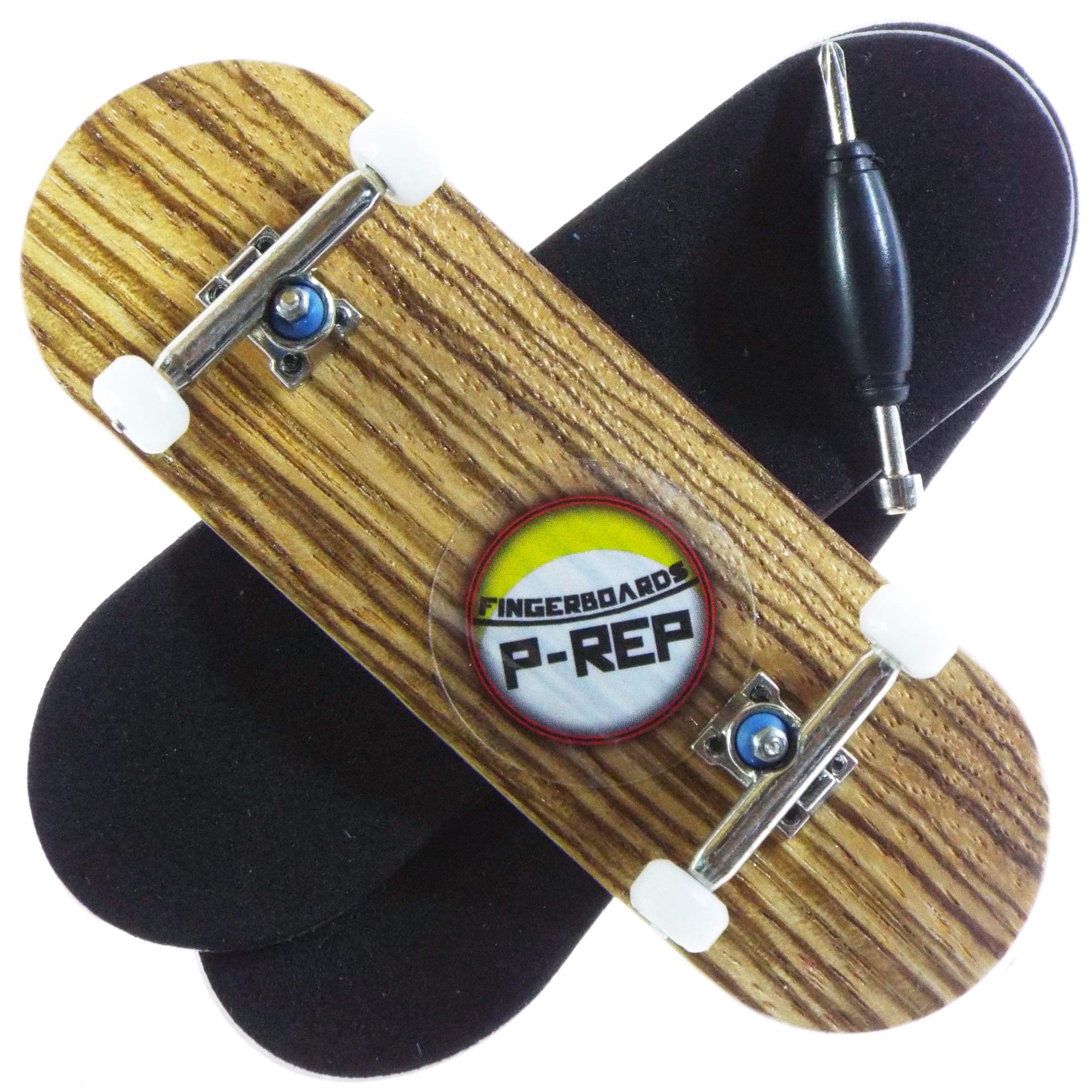 P-REP Zebra - Solid Performance Complete Wooden Fingerboard (Chromite, 32mm x 97mm)