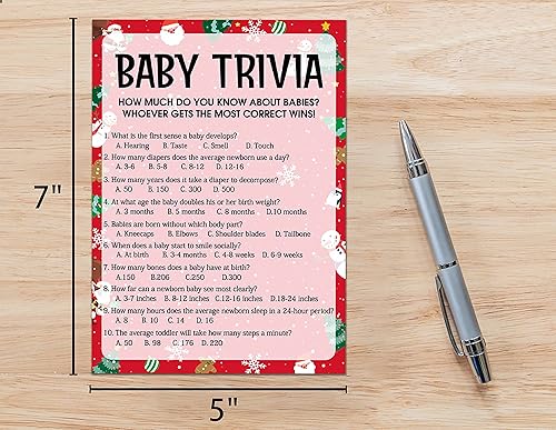 Miniatura 8 de Tarjetas de juego para baby shower, juego de Find Who Dad or Mom, juegos de fiesta de Navidad, juego de 30 (Chris007)