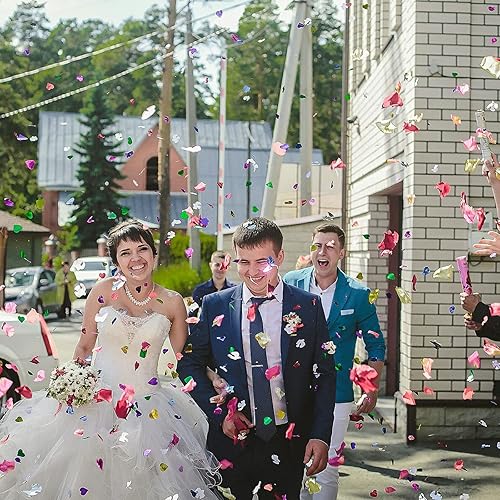 Miniatura 7 de CO-RODE 1200 pétalos de rosa de seda para decoración de boda, flores artificiales, plata