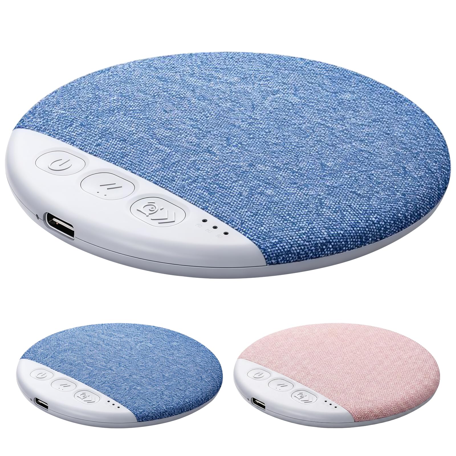 Photo 1 of 2026 New Sleep Pillow Speaker, Bluetooth Pillow Speaker for Sleeping with White Noise Timer Wireless Sleep Aid with Stereo Bass Private Sleep Earbuds for Adult Kids (Blue)
