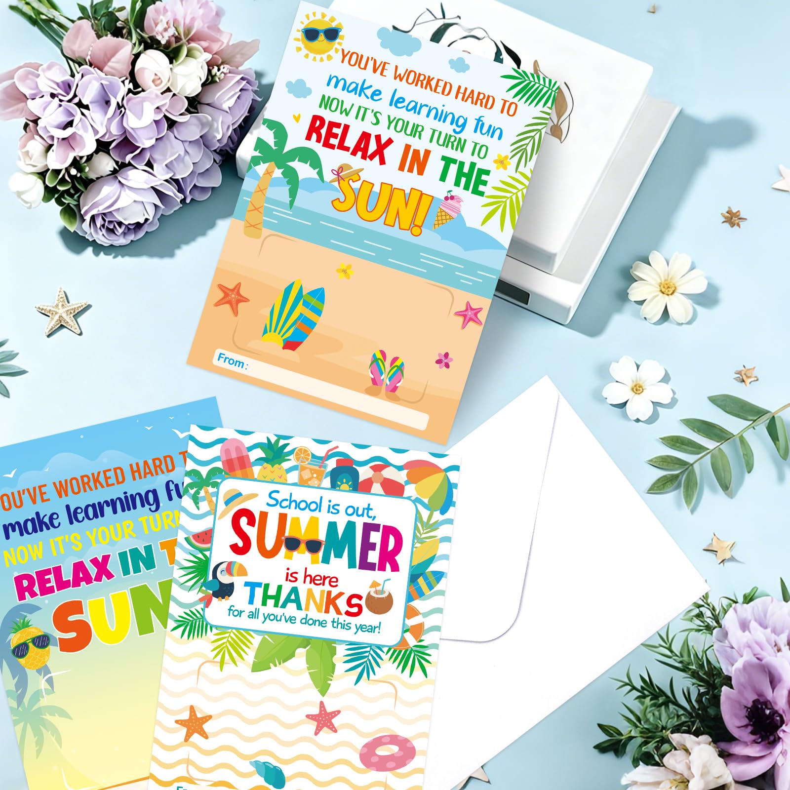 Fancy Land 12 Pcs Teacher Appreciation Gift Card Holders Teacher Appreciation Gifts in Bulk for End of School Year Graduation