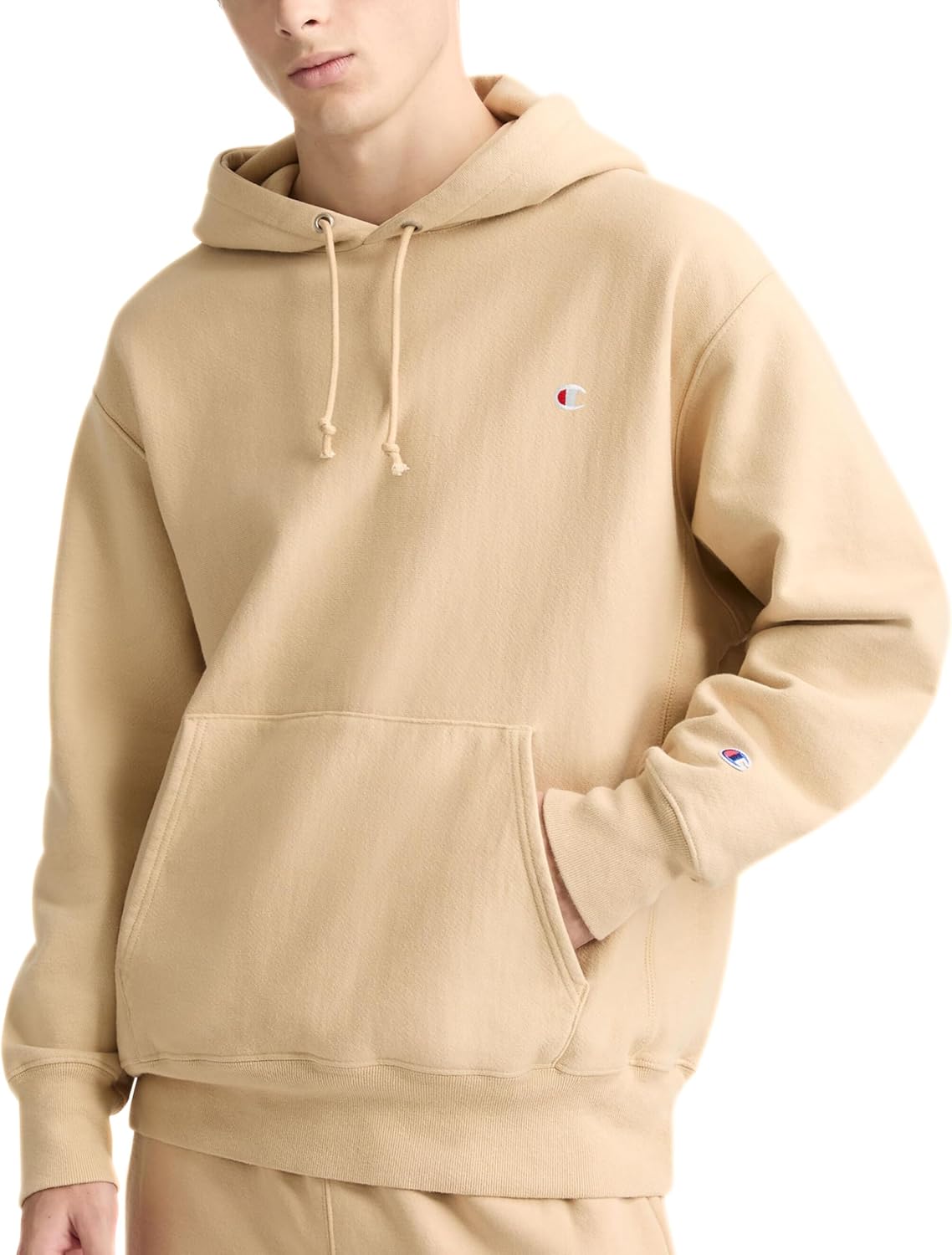 Champion mens Reverse Weave Arena Hoodie, Embroidered Logo