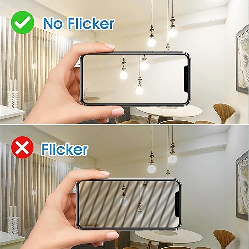 Miniatura 5 de Bombilla LED G25, bombillas de tocador equivalentes a 60 vatios para baño, 4000 K luz diurna natural, luz blanca redonda, base E26 para iluminación