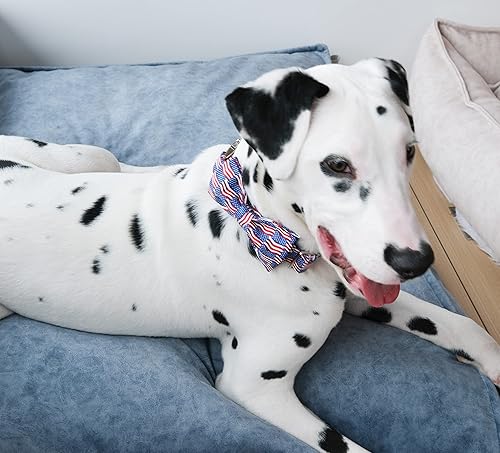 Miniatura 4 de Unique style paws Collar para perro con bandera del Día de la Independencia, lo mejor para perros pequeños, medianos y grandes