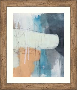 Amanti Art Framed Wall Art Print 28x24 Wax Falls I by Jennifer Goldberger, Abstract Wall Art, Modern Contemporary Decor, Medium Poster Painting Artwork for Living Room, Bedroom, Bathroom, Kitchen,