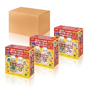 Amazon.co.jp: Meiji Coffee / Meiji Strawberry Pokemon Set, 3