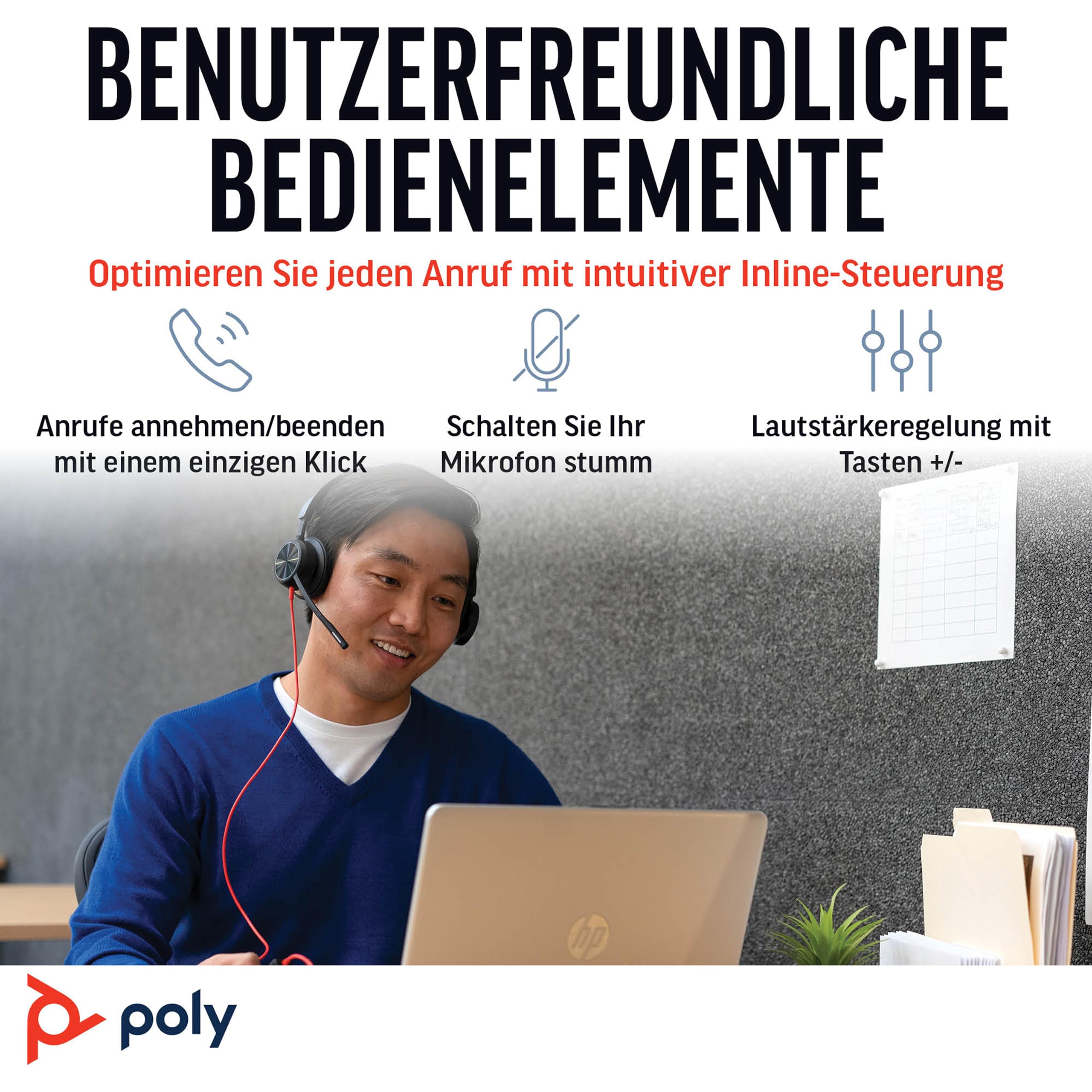 Poly Headset Blackwire C8225 Teams USB-A/C etail