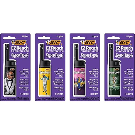 BIC EZ Reach Candle Lighter: Light Up Your World with Snoop Dogg Style (4-Pack)