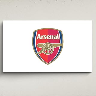 Licensed Décor Arsenal FC - Arte de pared acrílico grande (130 x 80 cm), color blanco