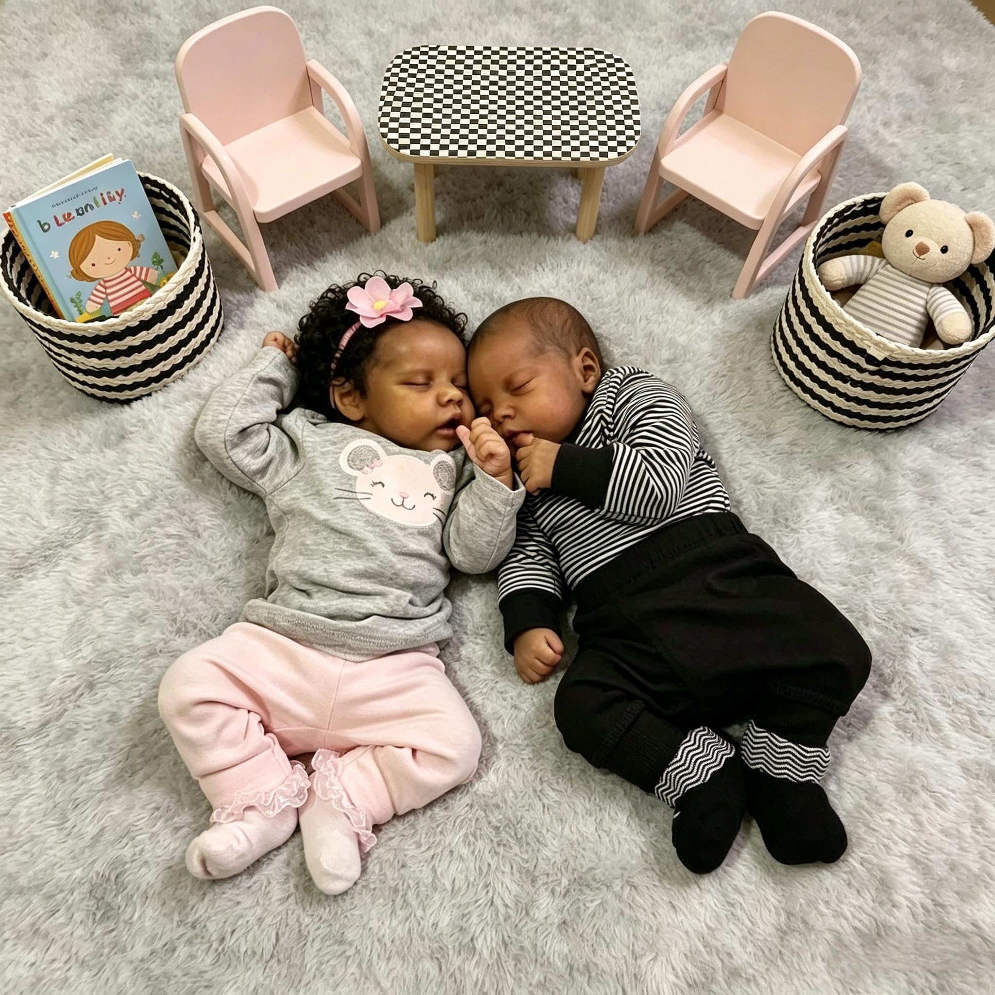 Black Reborn Baby Dolls silikonowe bliźniaki na całe ciało dziewczynka i chłopiec 45 cm realistyczna lalka bobas miękki winyl afroamerykańska realistyczny noworodek silikon niemowlęta