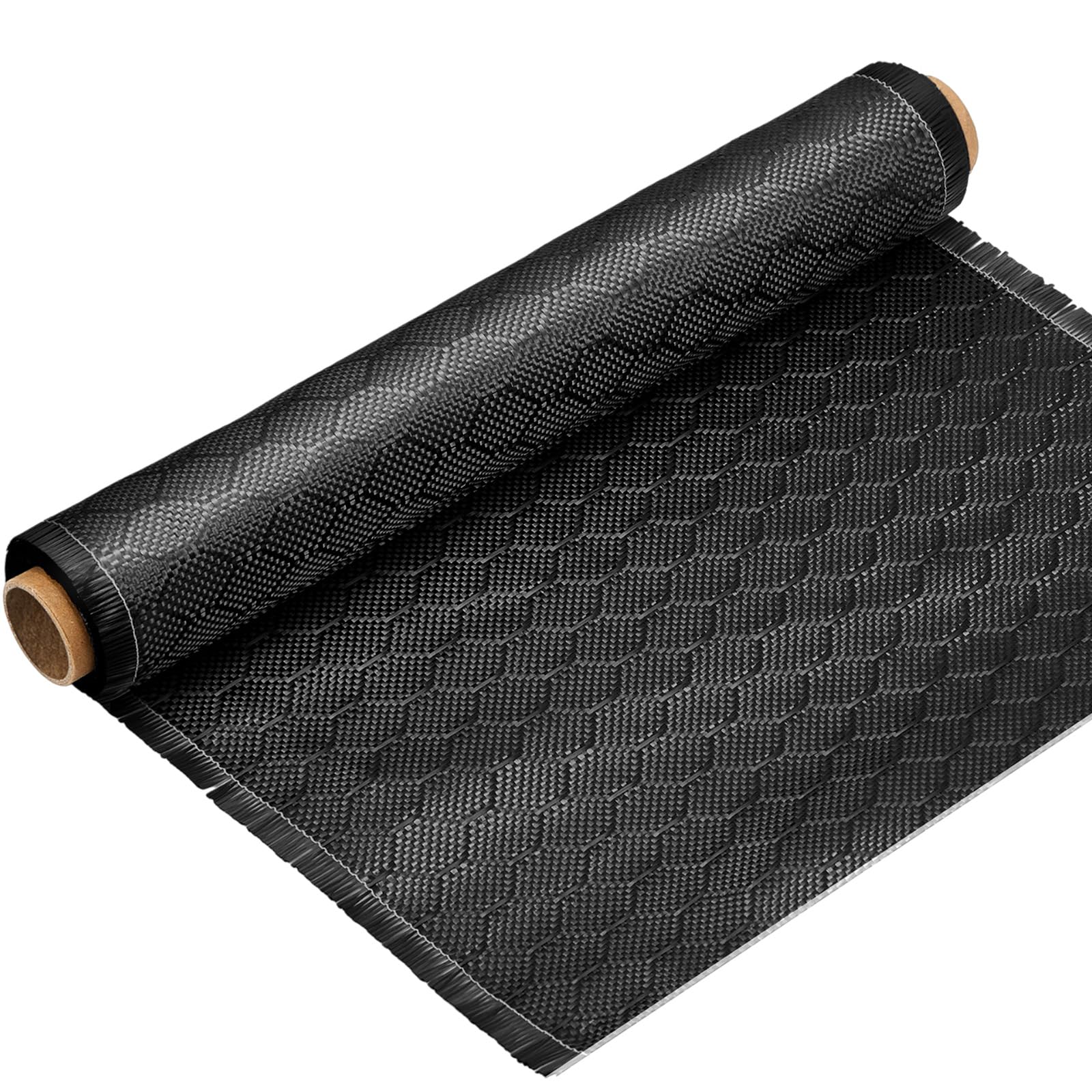 VitalCozy Rouleau de tissu en fibre de carbone 3 m x 30,5 cm en fibre de carbone sergé 3 K/220 g pour renforcement structurel de voiture, béton, mur, bateau, réparation projet de bricolage