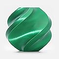 Bambu Lab PLA Silk+ Filament 1.75mm 1kg Spool - PLA 3D Printer Filament, Smooth Finish, Low Warp, Easy to Print, Compatible with Bambu Lab & Most FDM 3D Printers - Candy Green (13506) - Spool