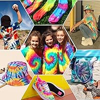 Vista 6 de HTVRONT Kit de teñido anudado – Kit de teñido anudado de 40 colores vibrantes para grupos grandes, botellas prellenadas de teñido anudado