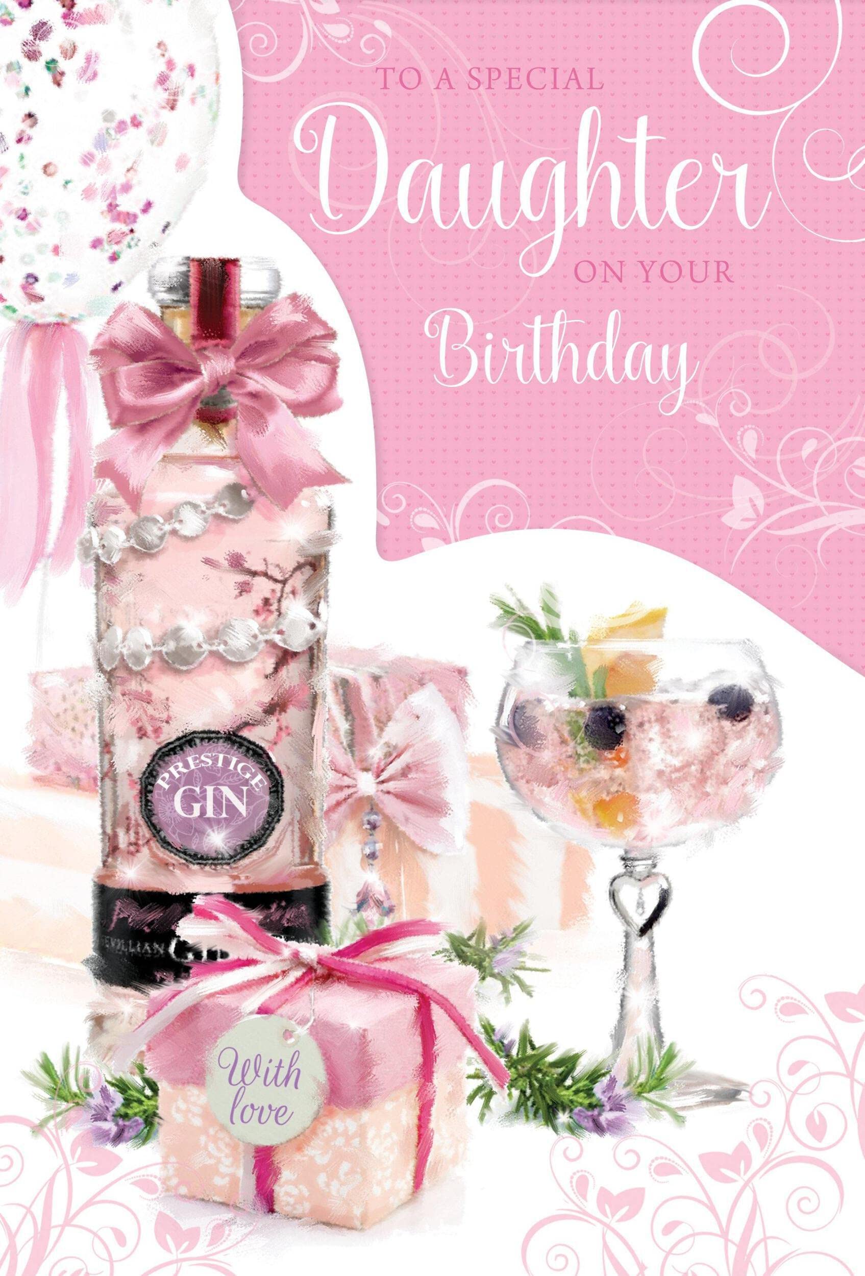 Cherry Orchard To A Special Daughter On Your Birthday Card - Gin & Presents