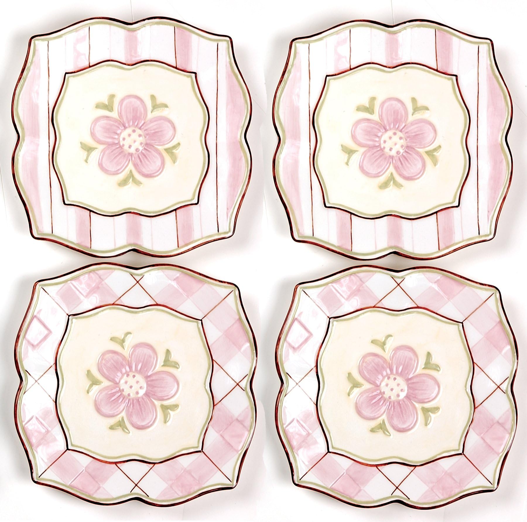 Cottage Charm Mini Plates-Set of 4
