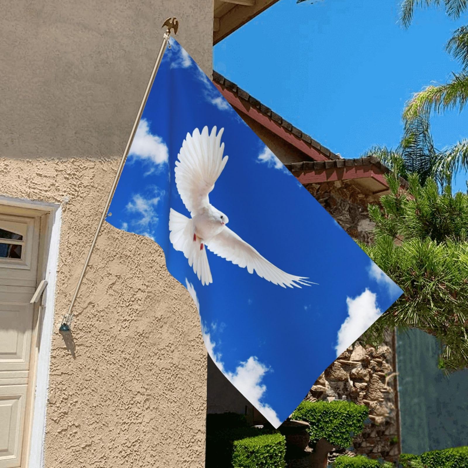 NISEVAN Gartenflagge Mit Vogelhaus-Motiv – Doppelseitig, 30,5 X 45,7 Cm, Wetterfest Für Terrasse & Garten