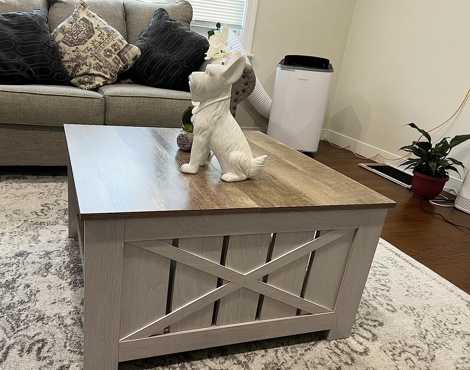 24/mo Finance YITAHOME Coffee Table with Storage,Farmhouse Coffee