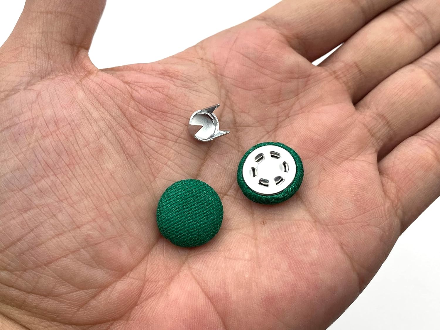 5/8" / 16mm Baseball Cap Trucker Cap Button top Hat Button Replacement Repair Making Supplies Green H155G