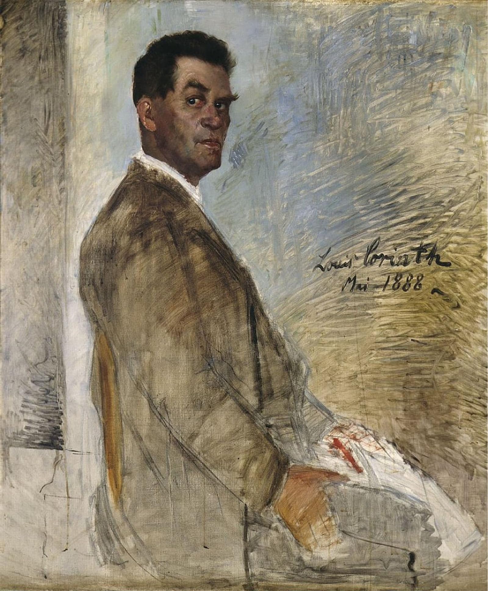 ARTXLXXBN Famous Art Print Poster Vintage Wall Art Portrait of Heinrich Corinth the Artists Father by Lovis Corinth Canvas Art Poster for Home Decor 60x90cm