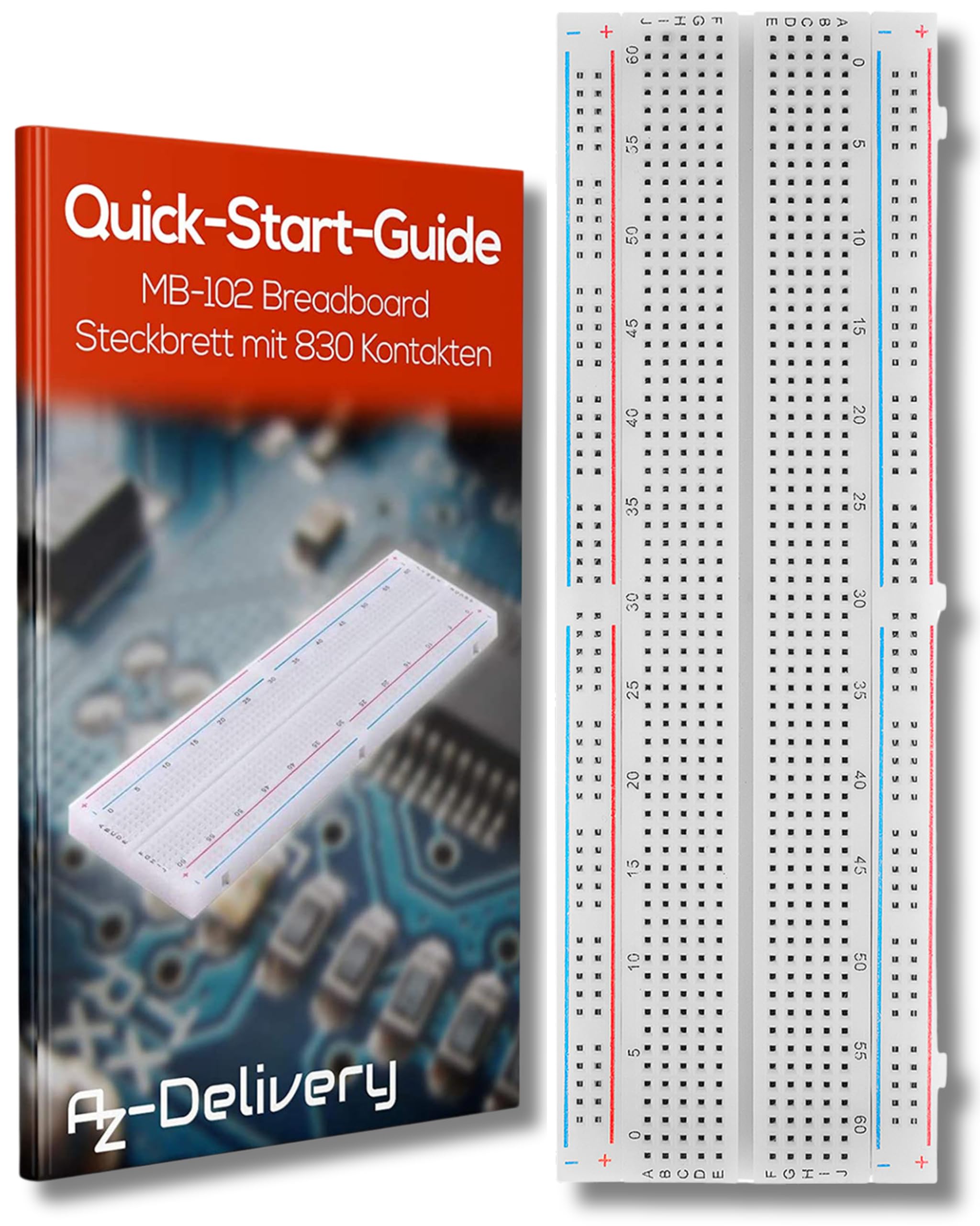 FREI Experimentier-Steckboard-Set, 830 Kontakte, Power-Modul | Steckboards günstig kaufen | elektronik