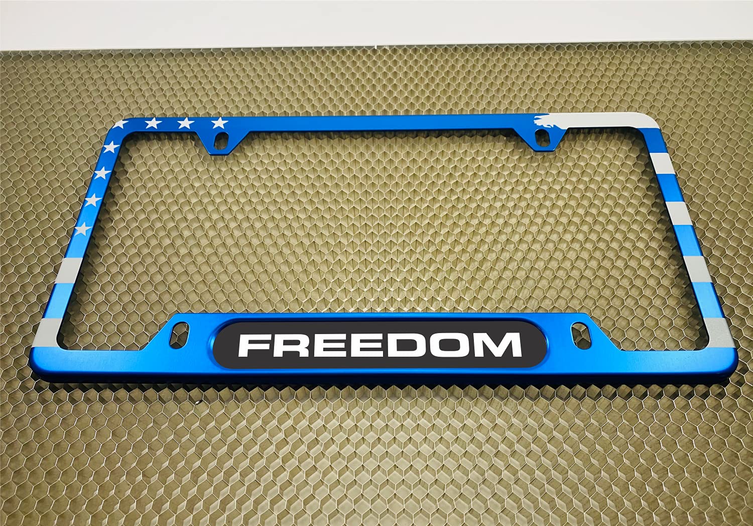 USA Patriotic | American Flag Custom Personalized Anodized Aluminum Thin Top | - Picture 9 of 133