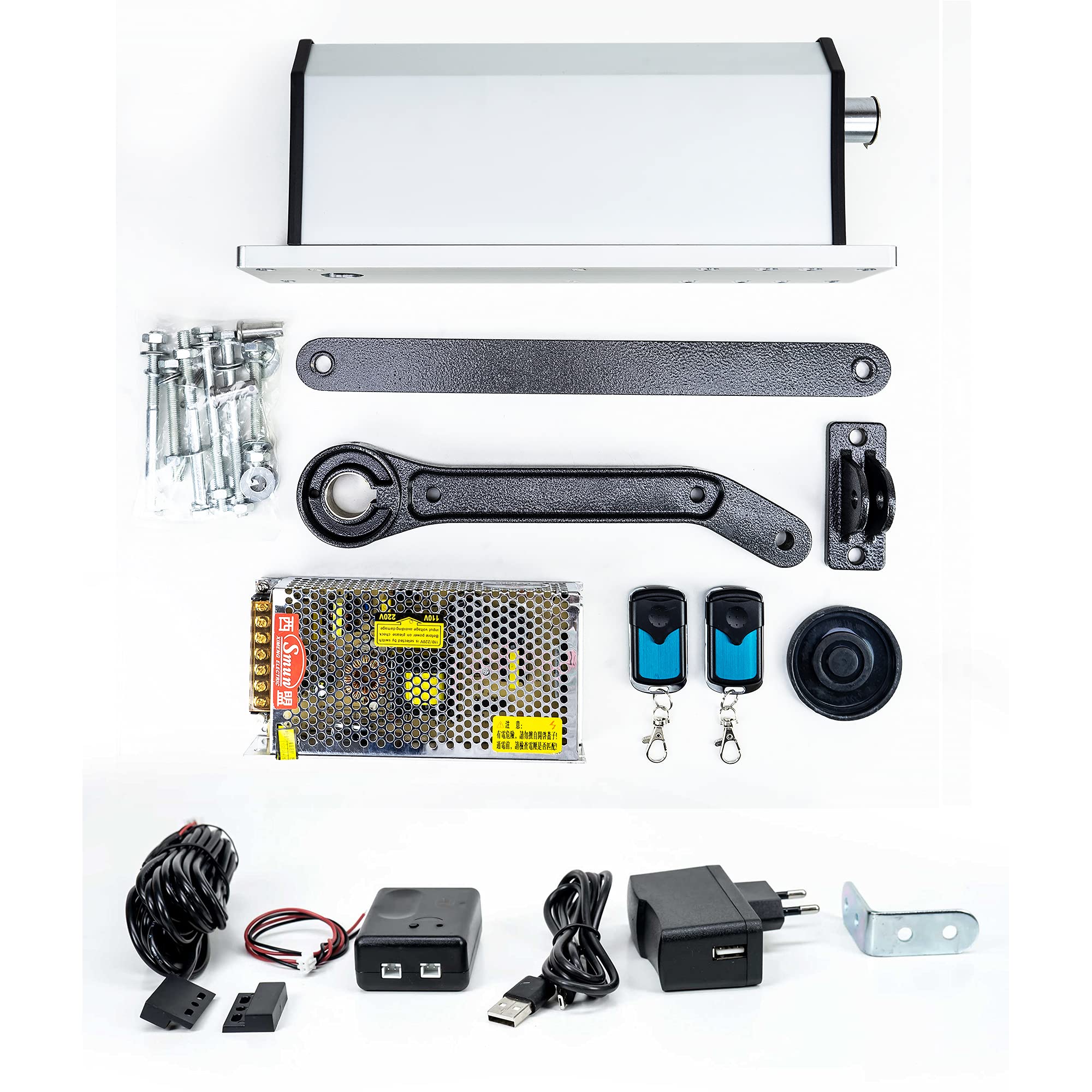 Kit de automatización de Internet con relé WiFi PNI SmartHome RG120 y motor de apertura de portón batiente PNI DU160