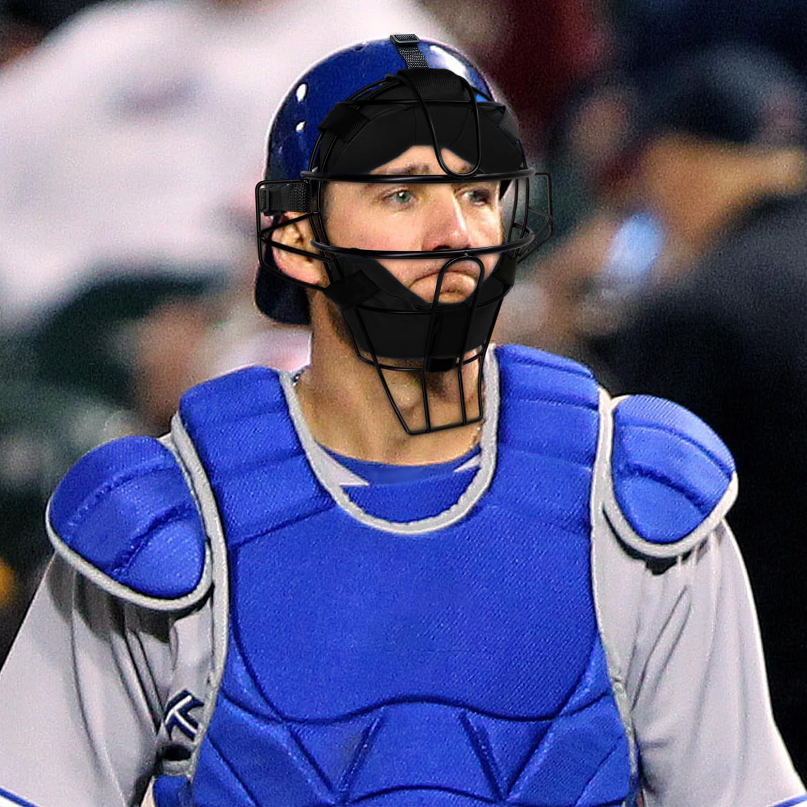 Maschera da softball, maschera di protezione integrale regolabile – tradizionale maschera di protezione per baseball