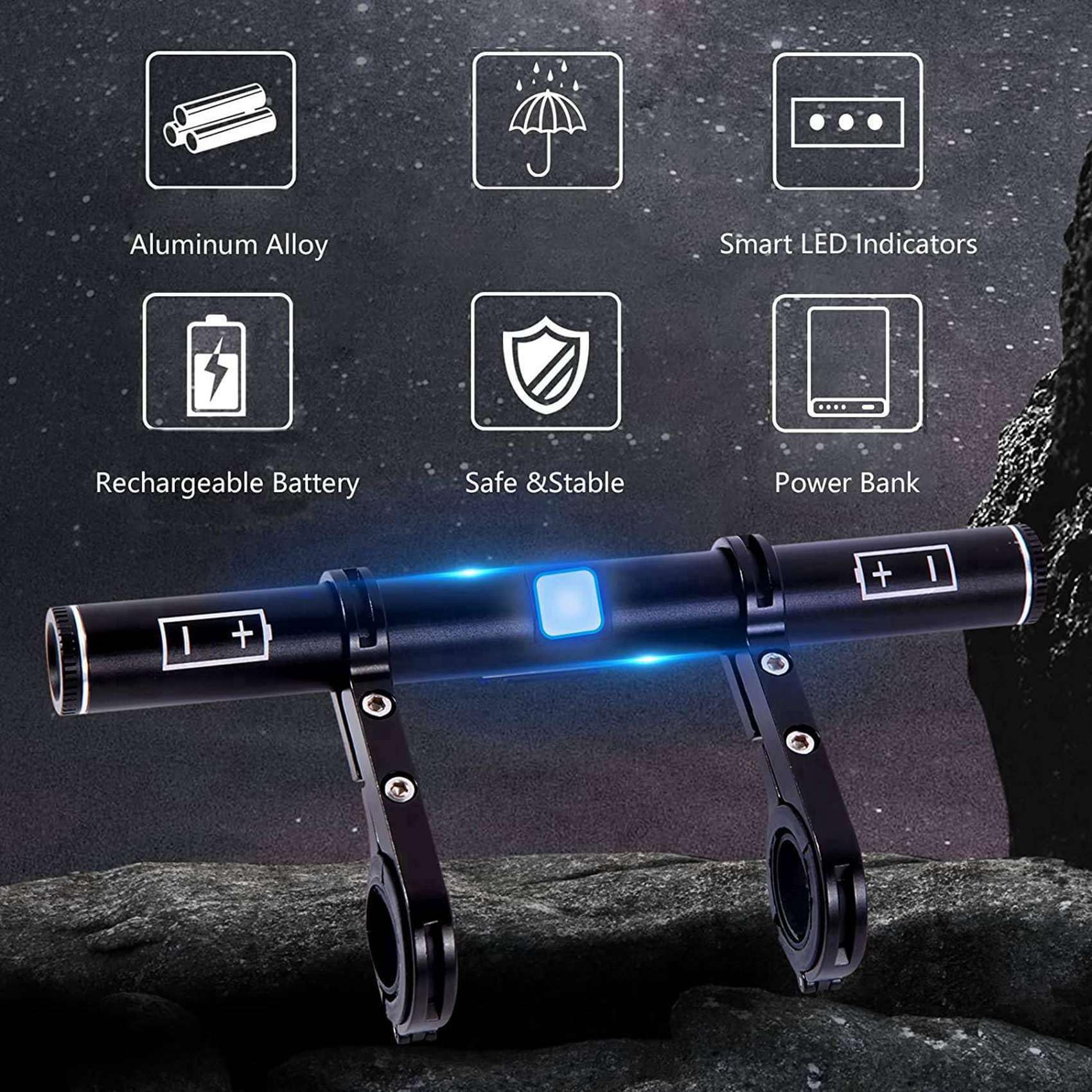 2X Prolunga per Manubrio Bici USB Prolunga per Manubrio per Bicicletta per Il Tachimetro della Bicicletta, Accessori per Bici GPS