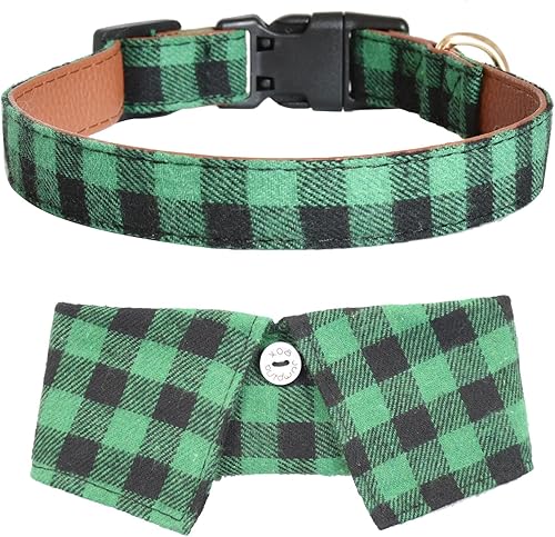 Miniatura 4 de Collar de algodón para perro con corbatín, cómodo y ajustable con bonito diseño de solapa, para mascotas pequeñas, medianas y grandes