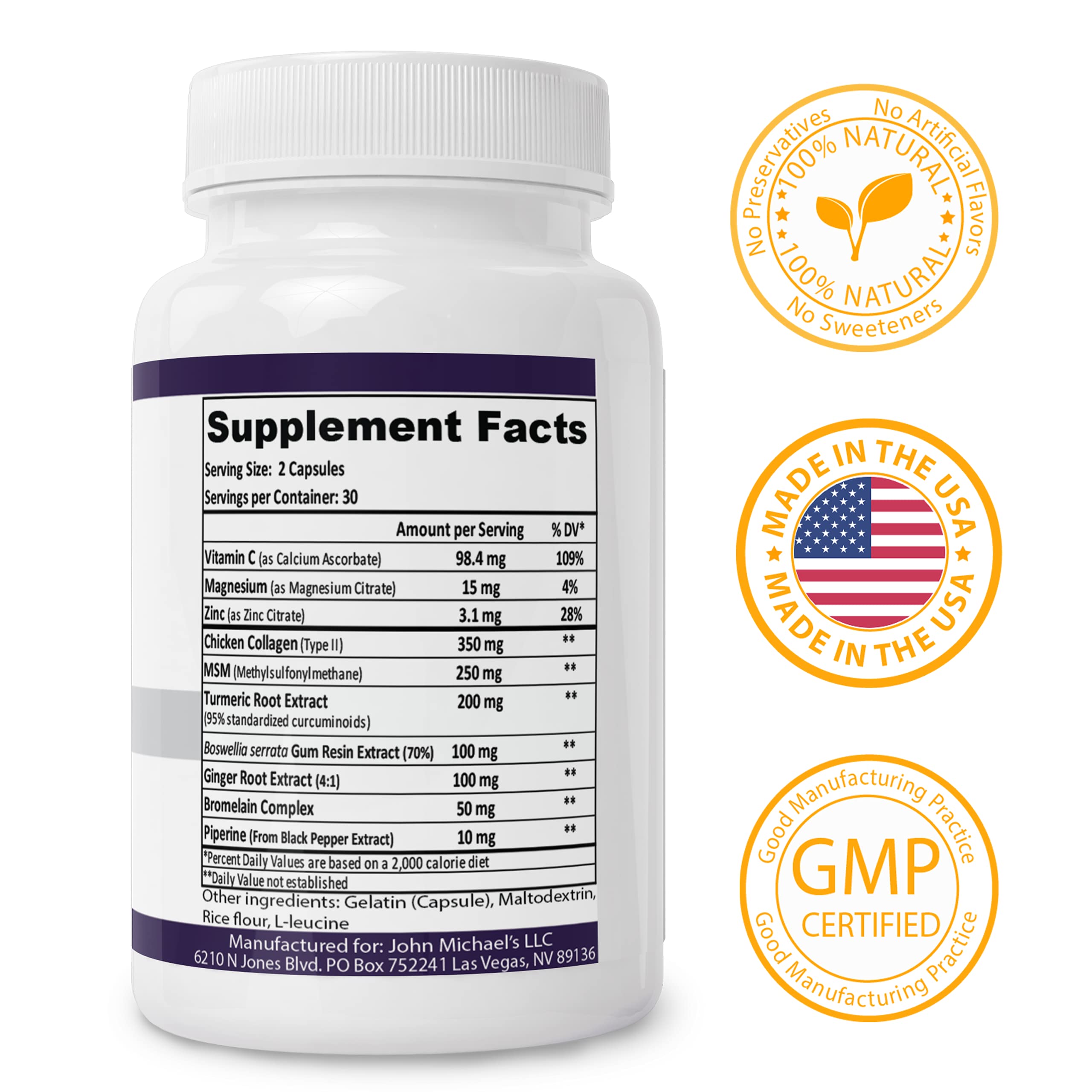 Buy Best Complete Joint Care Support, Turmeric Curcumin & Collagen