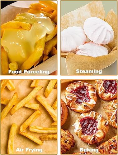 Miniatura 5 de SMARTAKE 200 hojas de papel pergamino para hornear de 12 x 16 pulgadas con SMARTAKE 200 hojas de papel pergamino de 9 x 13 pulgadas, para hornear,