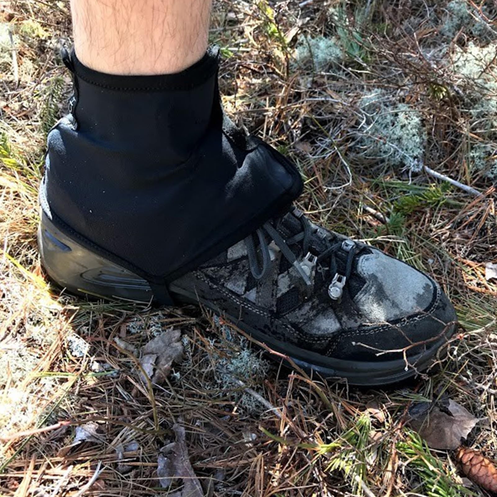 GCGC Wandergamaschen, dünne Knöchelgamaschen, leichte und atmungsaktive Gamaschen for die Unterschenkel, for Wandern im Schnee in den Bergen, Skifahren, Spazierengehen, Klettern, Gartenarbeit