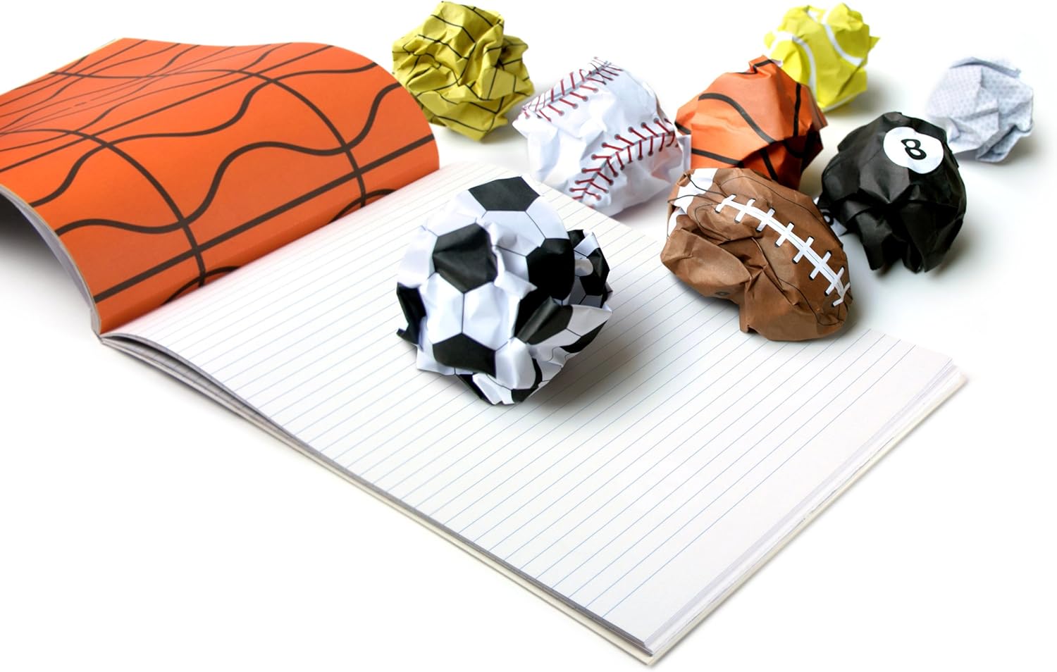 Genuine Fred PLAY MORE Sports Notepad, 48 Sheets
