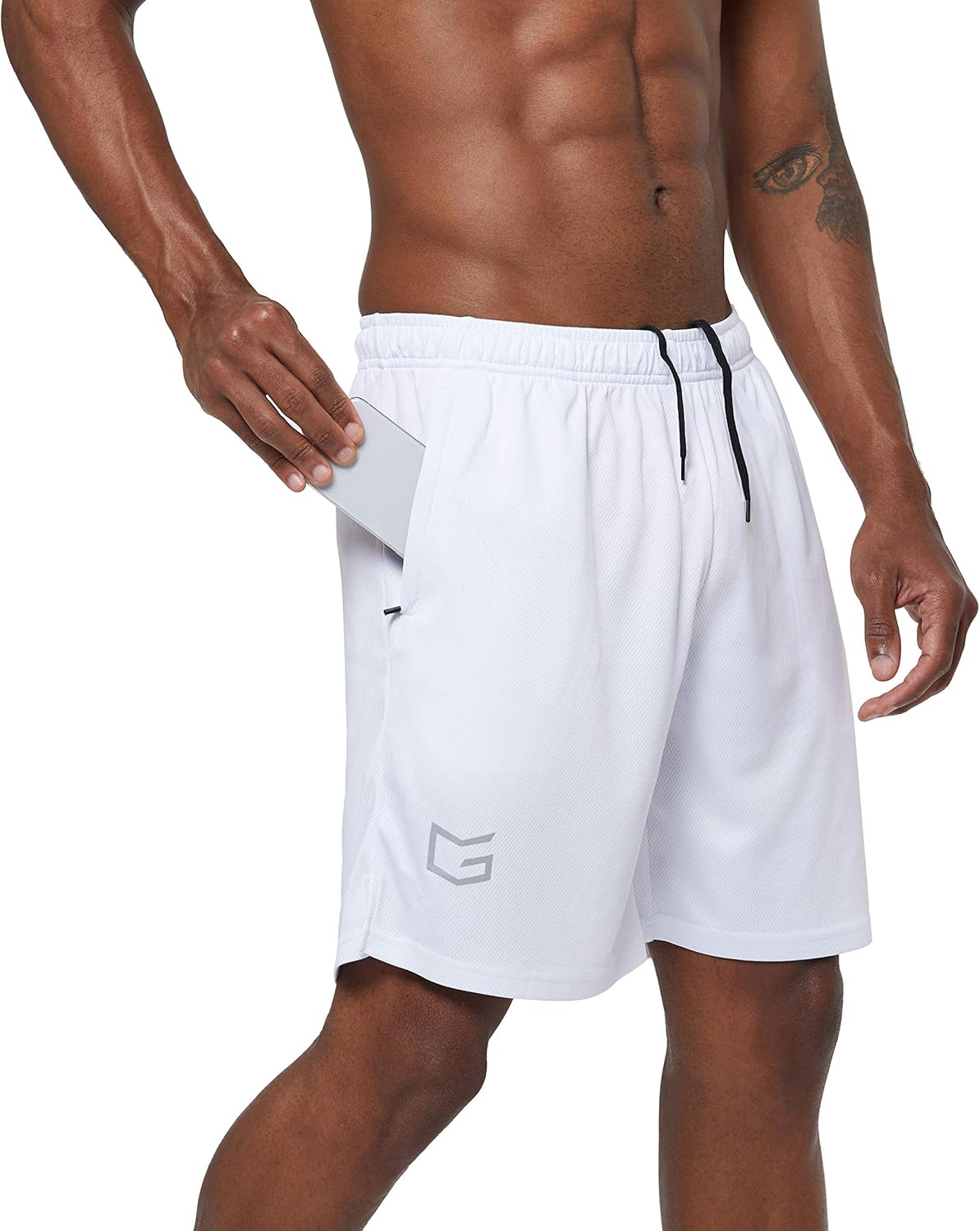 G Gradual Men's 5"/ 7"/ 9" Workout Running Shorts Quick Dry Lightweight Gym Shorts with Zip Pockets