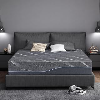 Extra Firm Memory Foam Mattress 12 Inch Twin XL Size, Premier Cool Green Tea/Gel-Mattress in Box with Grey Fiberglass-Free Cover, Dual Side Medium Firm Mattresses, CertiPUR-US,Made in USA,80" x 38"