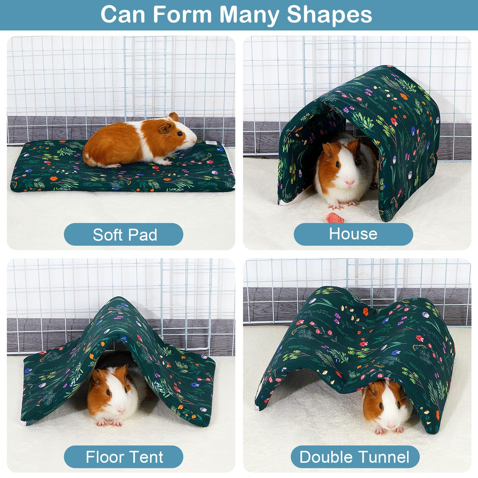 Hedgeink Guinea Pig Tunnel Rabbit Tunnels and Hides Rabbit Hideaway - Image 4
