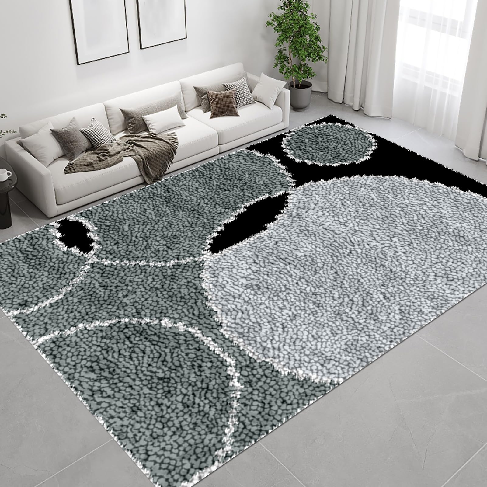 Knüpfteppich Zum Selber Knüpfen Groß, Knüpfhaken-Sets für Anfänger, Vorgedrucktes Muster Leinwand Teppich, Stickerei Handwerk Für Erwachsene Handarbeiten DIY Teppich 61x87 cm