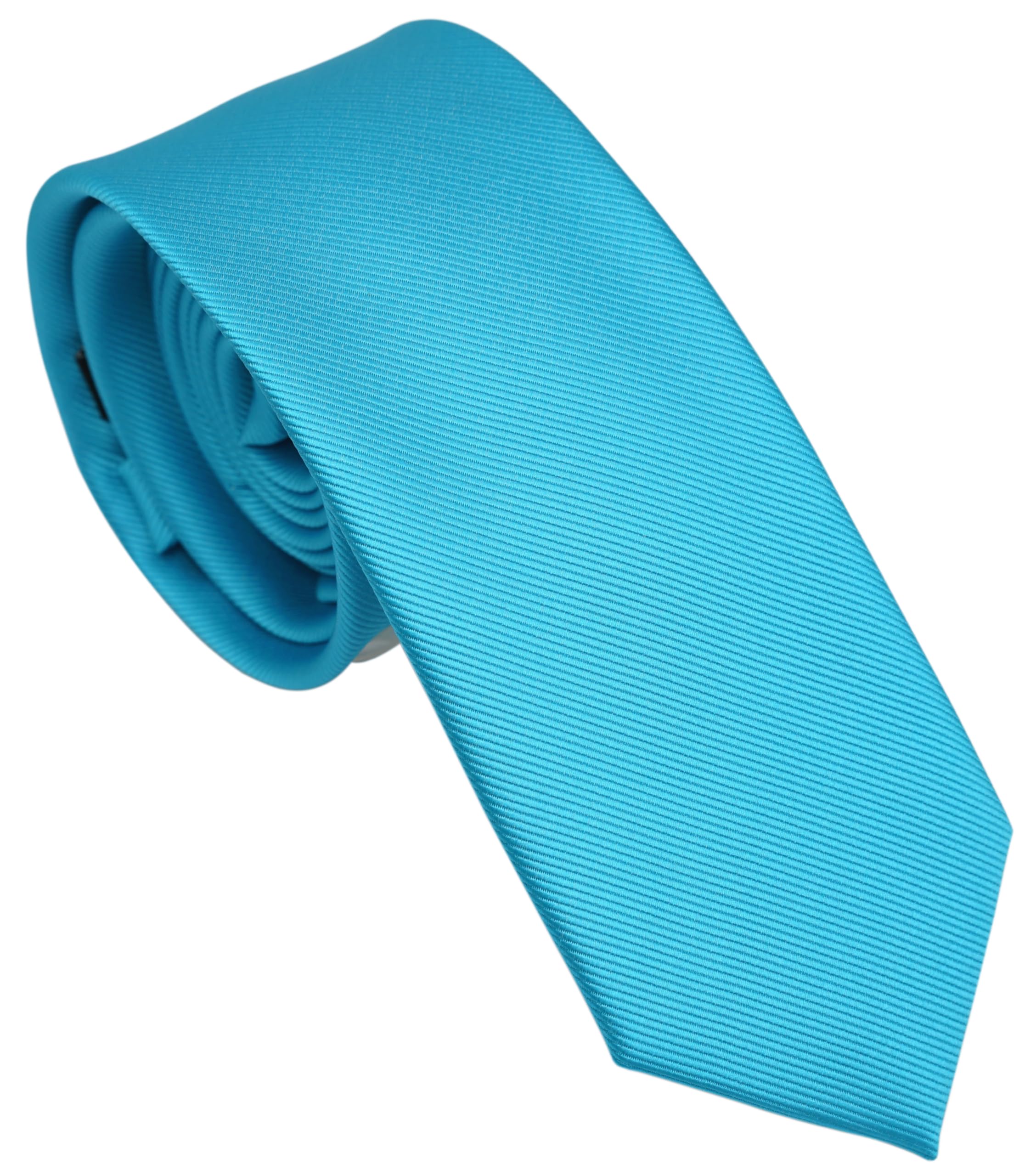 Skinny Ties for Men, 2.5-Inch Slim Neckties, Solid Color Packs