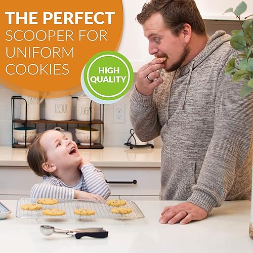 Miniatura 6 de Spring Chef Juego de triturador de papas y pelador giratorio y cuchara multifuncional de acero inoxidable para galletas, paquete de 2 productos,