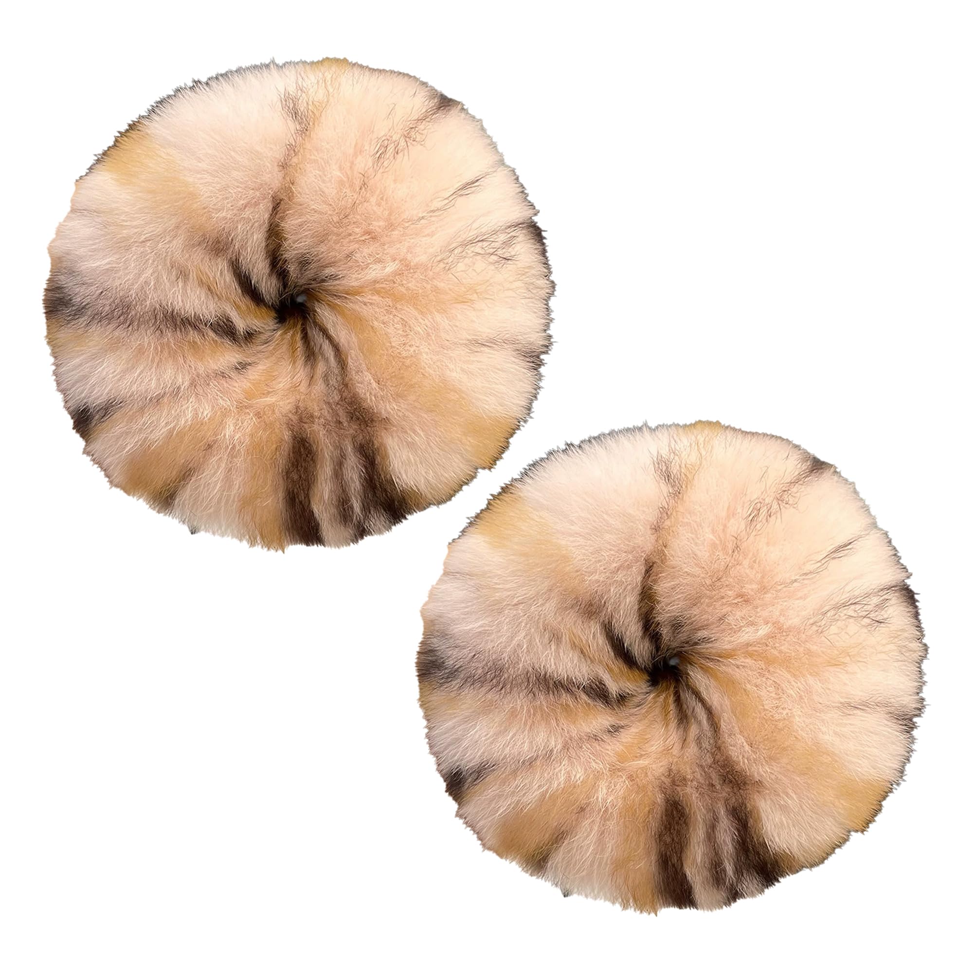 Amazon.co.jp: ヒョウ柄ファーシュシュ2個セット ピンク ヘアゴム