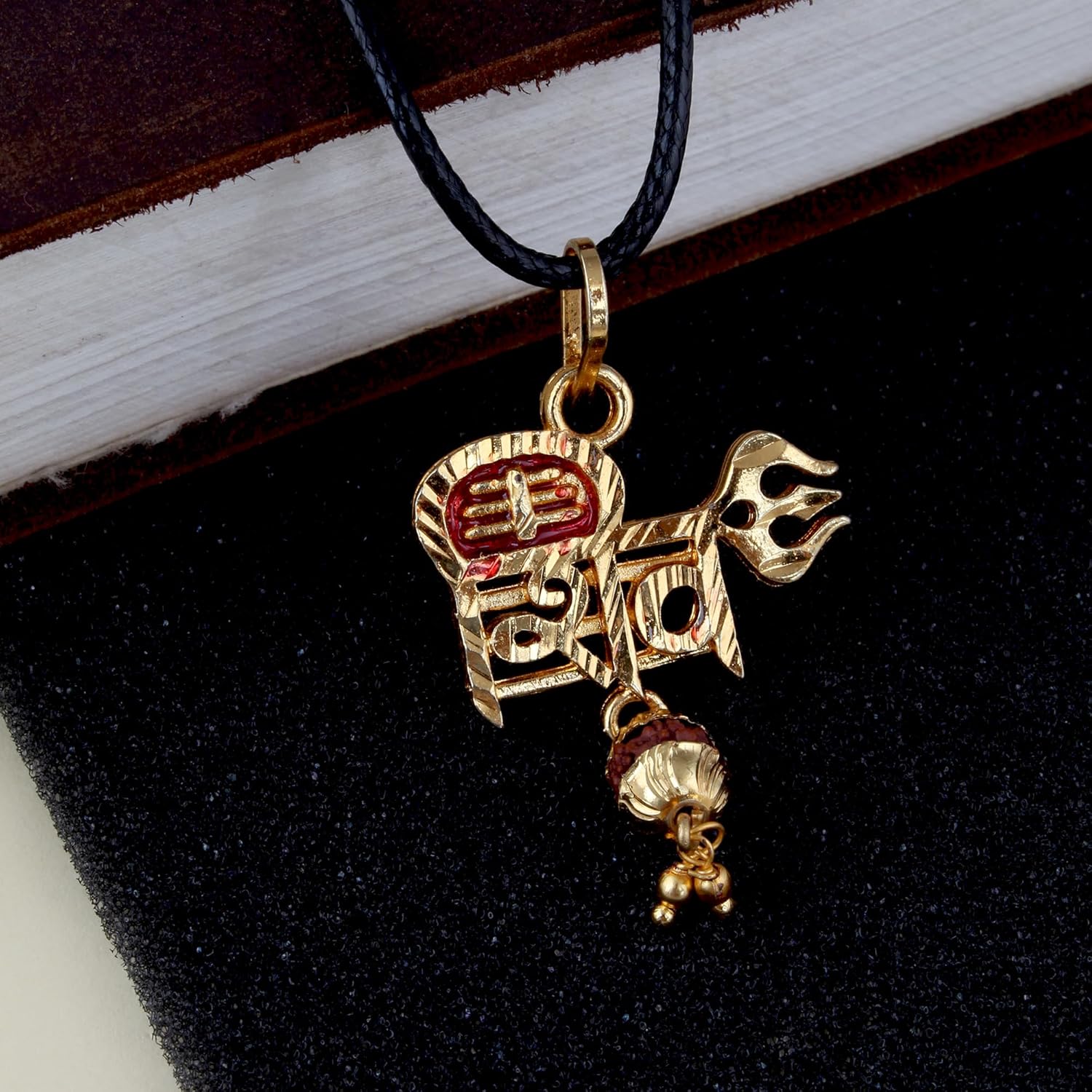 Rudra Empire Spiritual Shiva Pendant with Rudrakha and Trishul Locket for Men and Women - Image 3