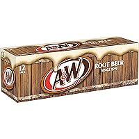 Vista 9 de A&W Root Beer Soda, latas de 12 onzas líquidas, paquete de 12