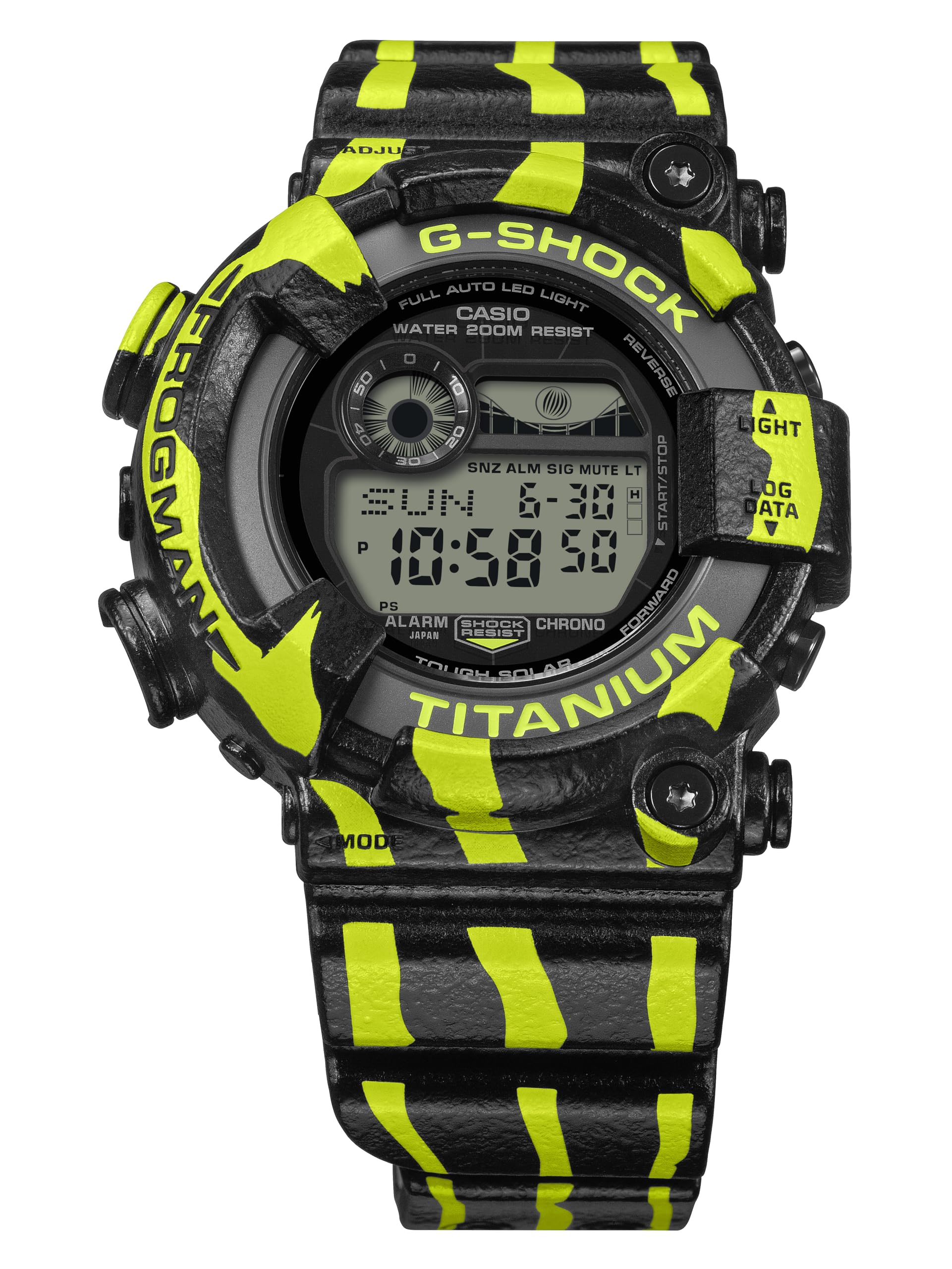 Casio Relógio G-Shock Master of G Sea Frogman de resina de titânio