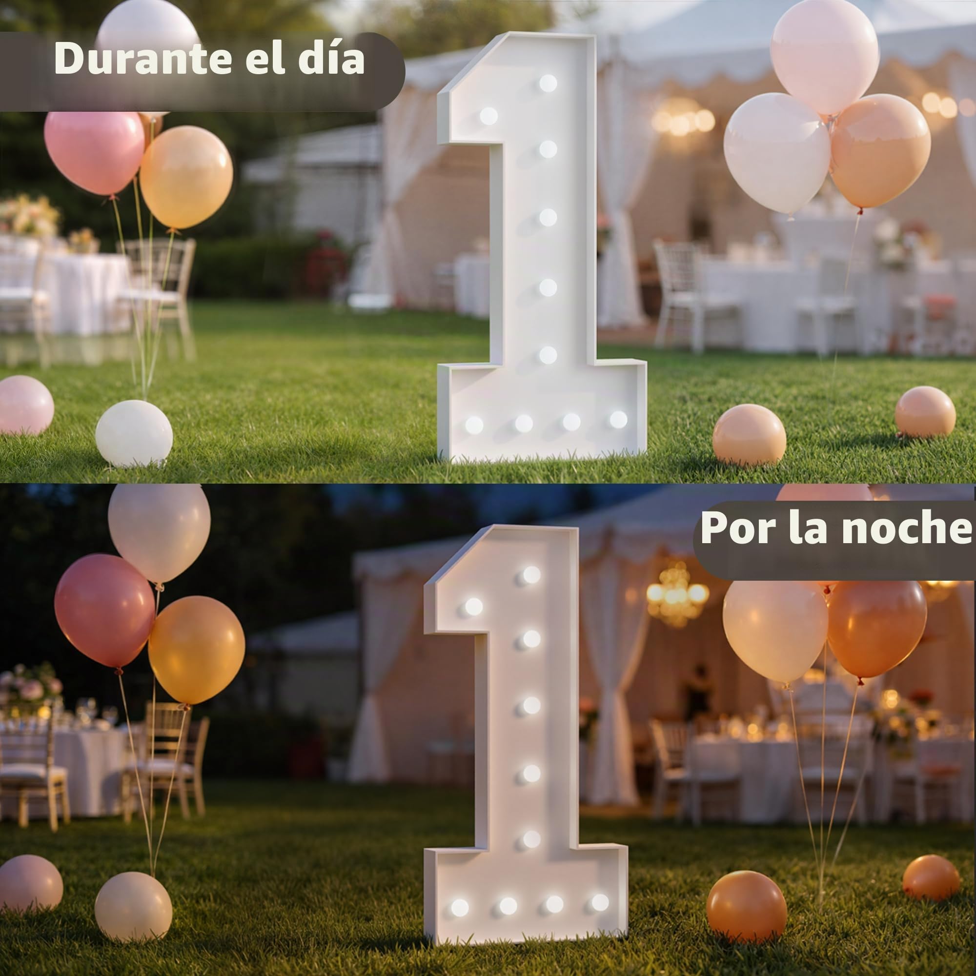 90cm Números Luminosos Decoración 50 Cumpleaños Fiesta, Numero 50 | Decoración Cumpleaños Fiesta, Aniversario de Boda Feliz Cumpleaños Decoracion 42 Pcs Accessory Set