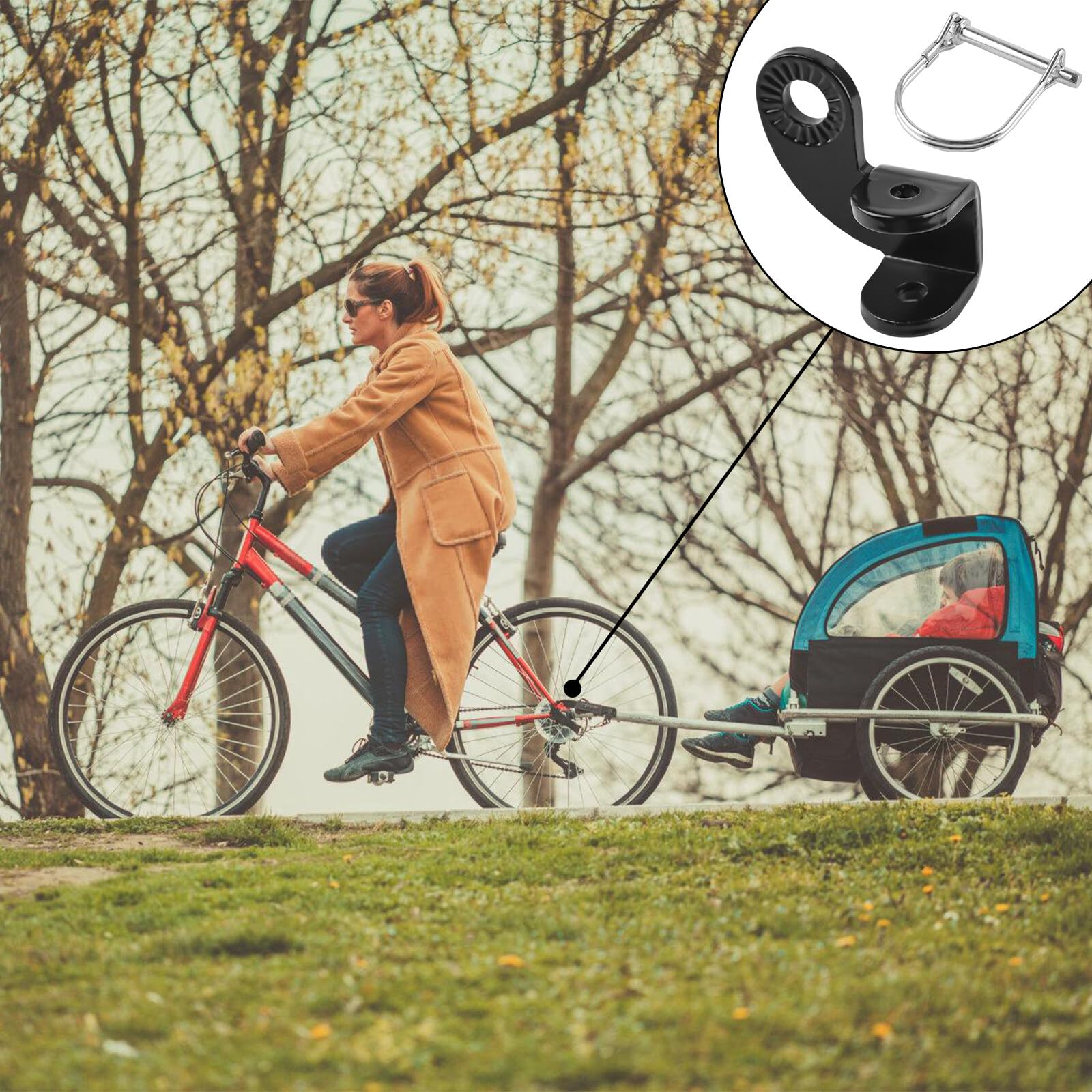 Frizione Per Rimorchio Bicicletta Qeridoo - Compatibile Con E-Bike, Made In Germany - Foto 7