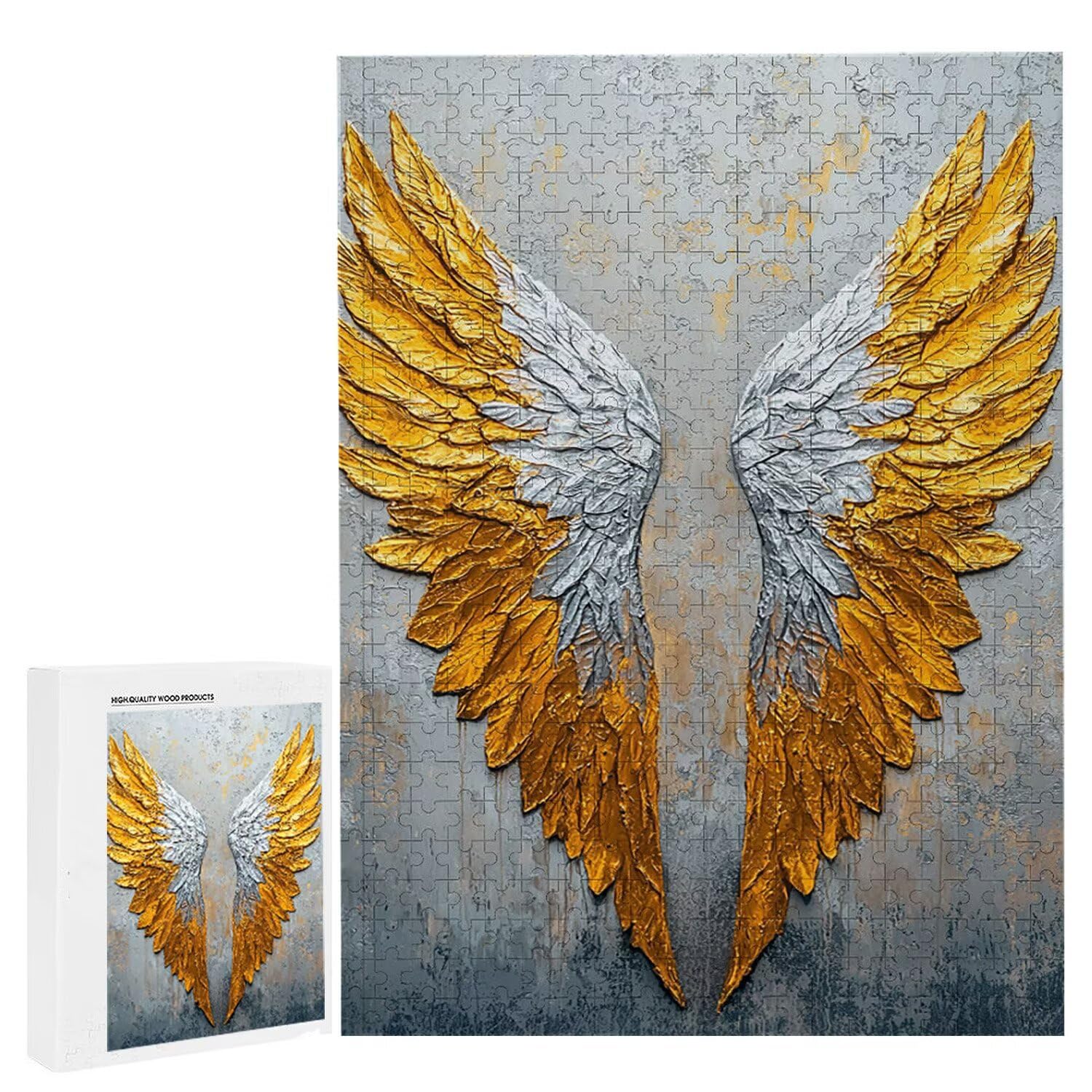 4000 sztuk puzzli, skrzydła aniołów4000 sztuk puzzli dla dorosłych, prezent na rocznicę i Boże Narodzenie, dekoracja domu, zapobieganie zwyrodnieniu mózgu u osób starszych v-812