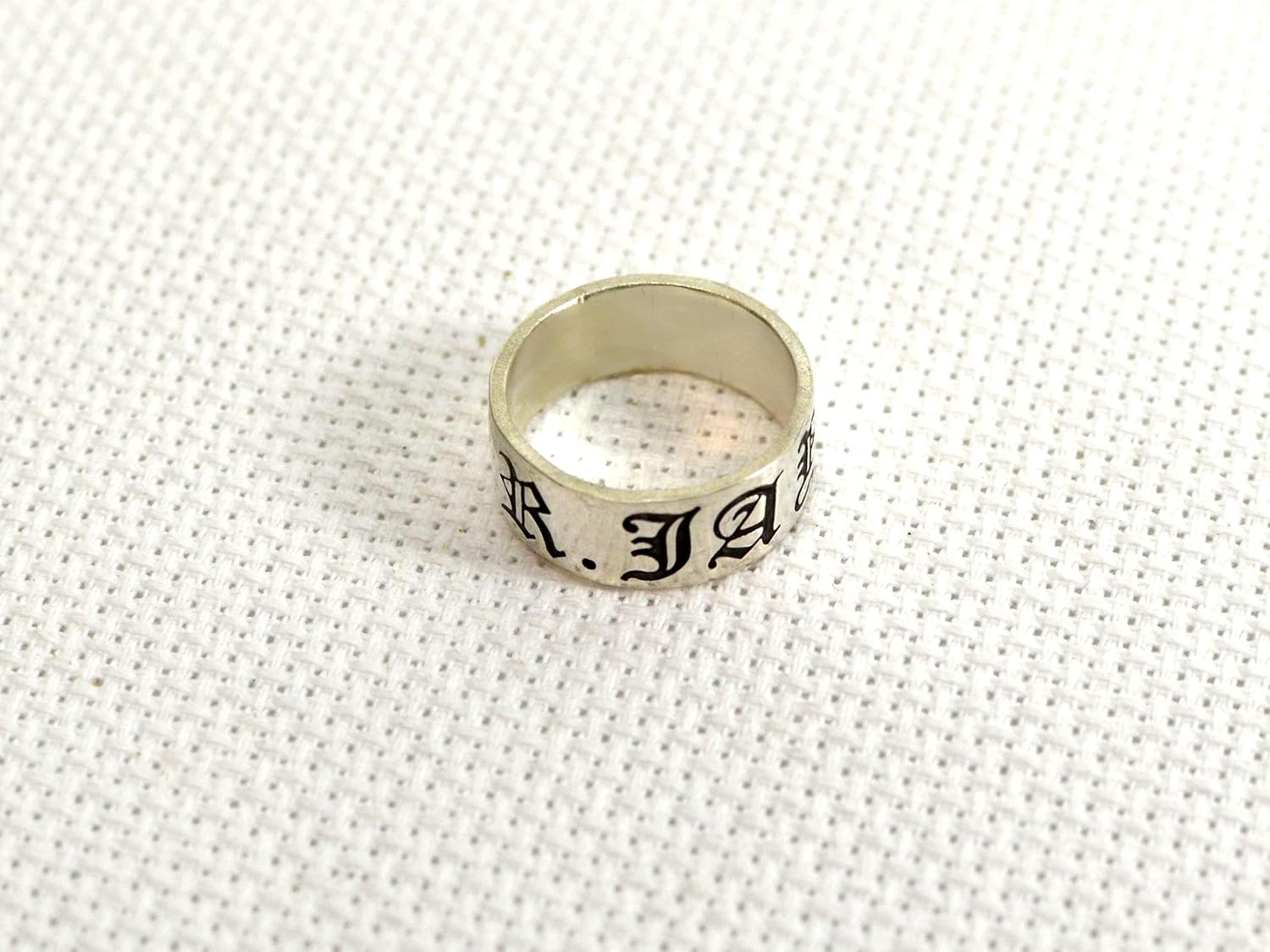 Custom Name Ring in Sterling Silver