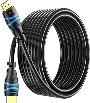 BlueRigger 4K HDMI Cable 30 FT, 4K 30Hz, 18Gbps HDMI Cord in-Wall CL3 Rated