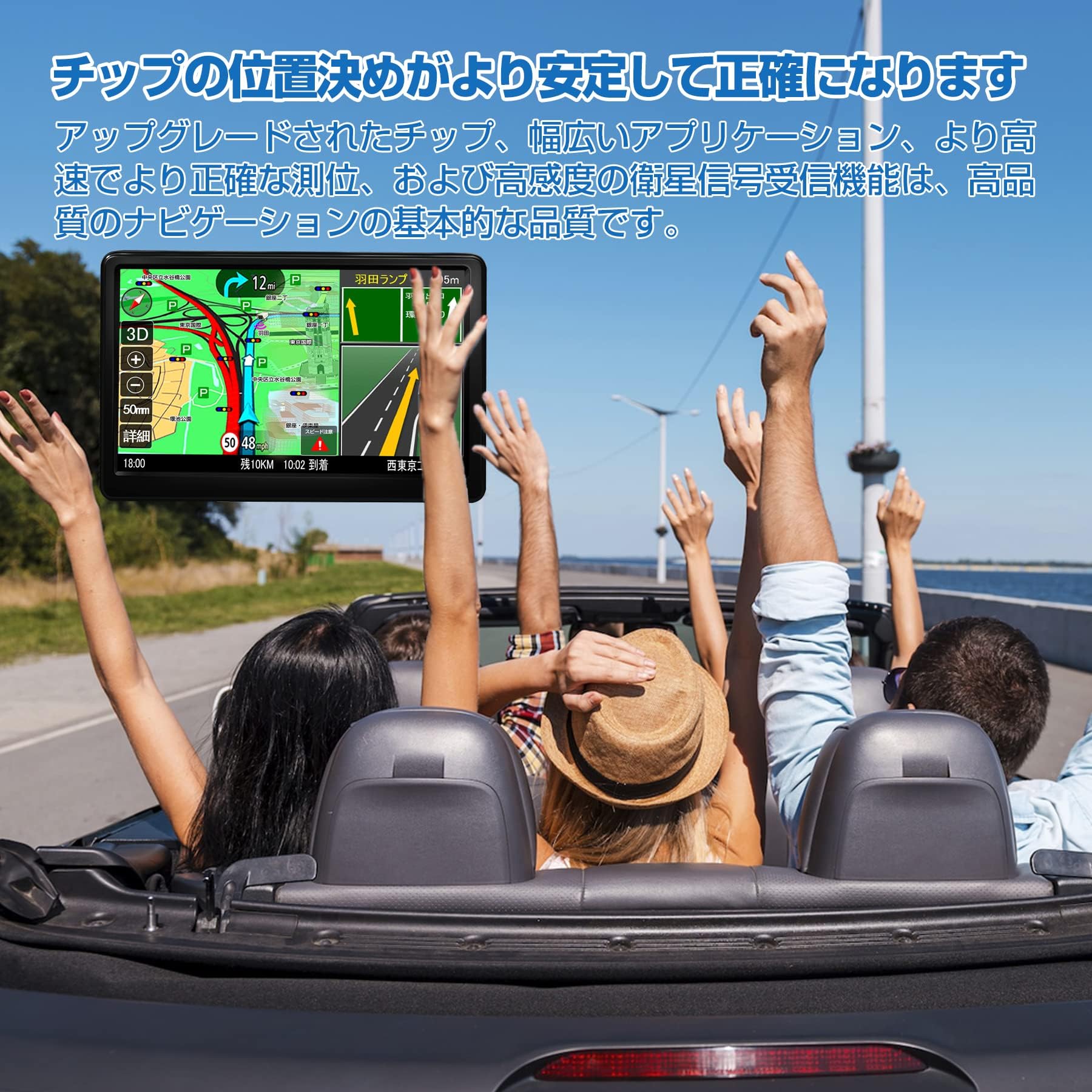 Amazon.co.jp: ポータブルナビ カーナビ 新地図 7インチ