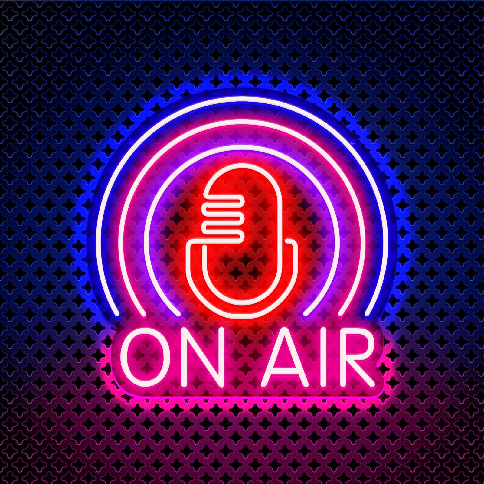 On Air Neon Zeichen LED Buchstaben Wanddekoration USB Stromversorgung Bar Club Tiktok Music Club Live Luft LED Licht Spielraum, Radio Raum (10,63 * 10,63 Zoll)
